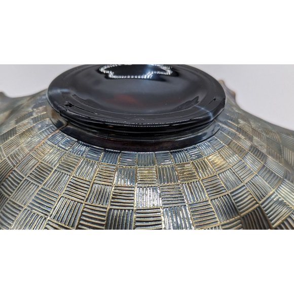 Northwood Iridescent Grape and Cable Plate Carnival Glass Vintage - Picture 9 of 16